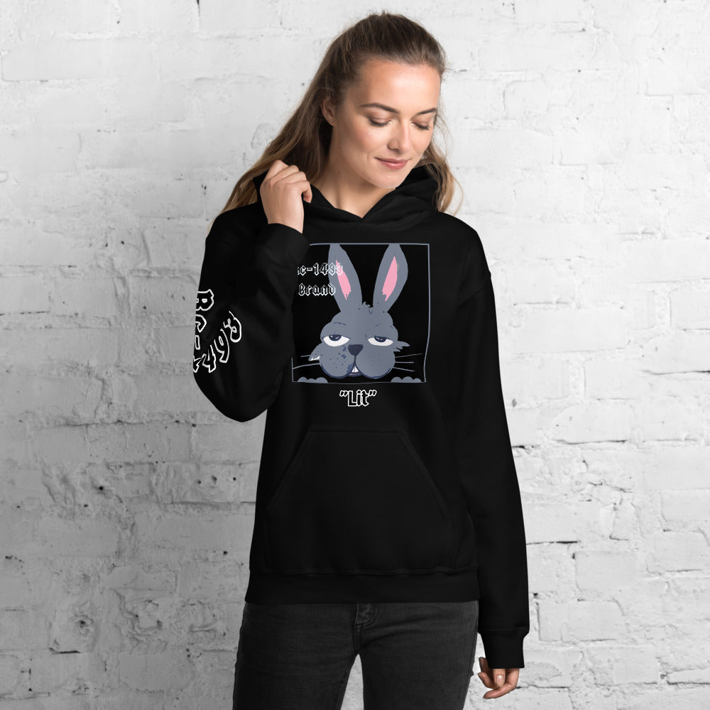 Rc-1493 Brand Lit Bunny Unisex Hoodie