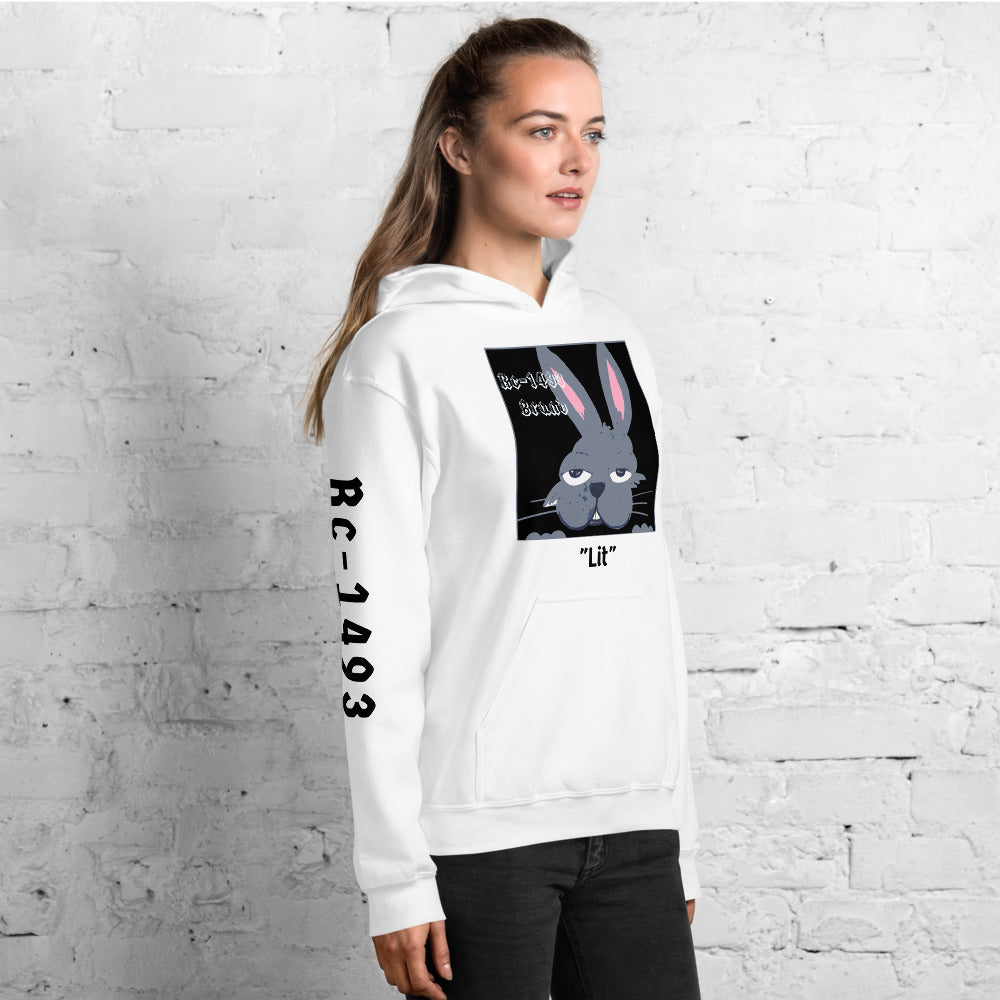 Rc-1493 Brand Lit Bunny Unisex Hoodie