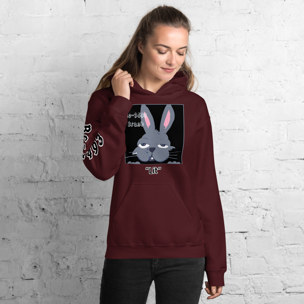 Rc-1493 Brand Lit Bunny Unisex Hoodie