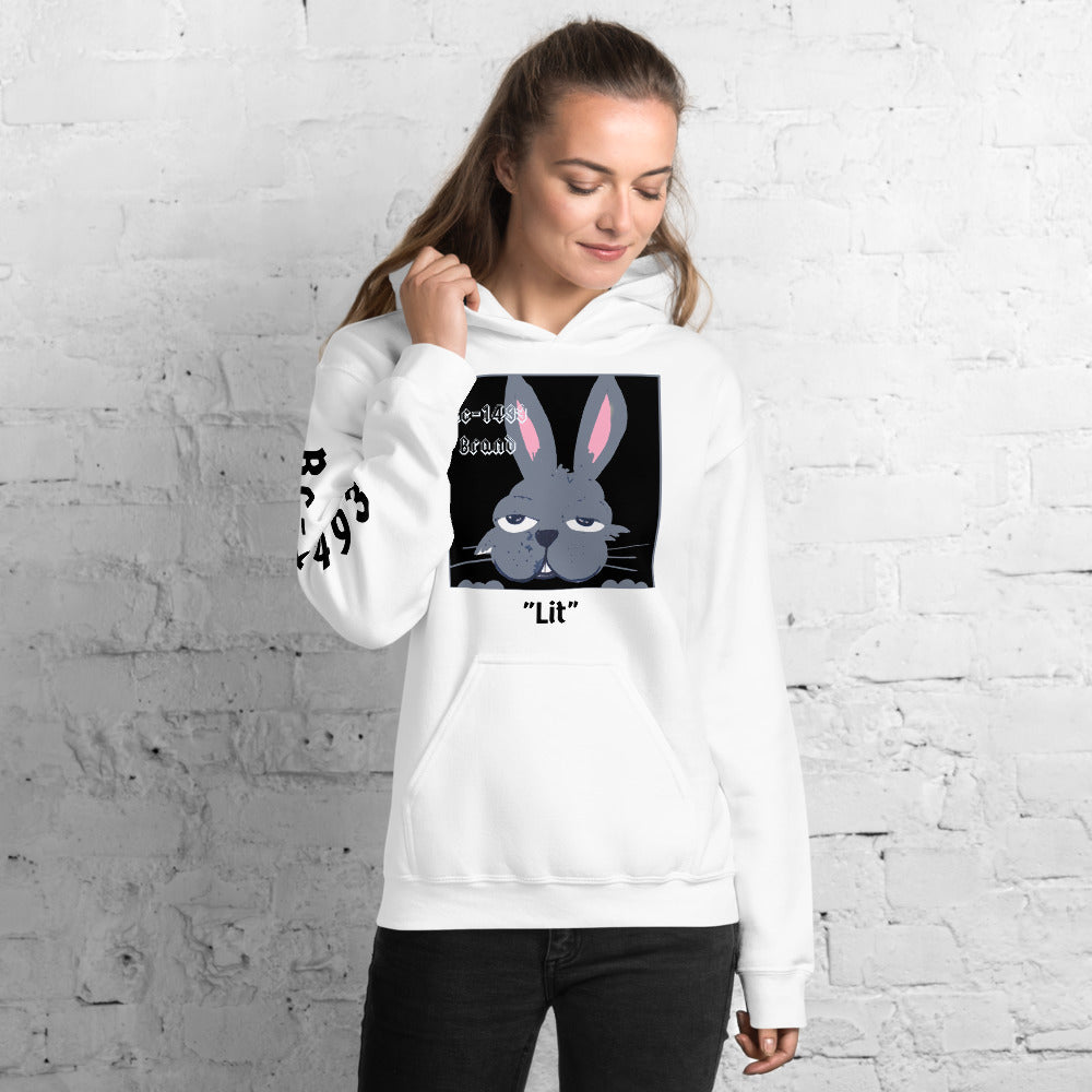 Rc-1493 Brand Lit Bunny Unisex Hoodie