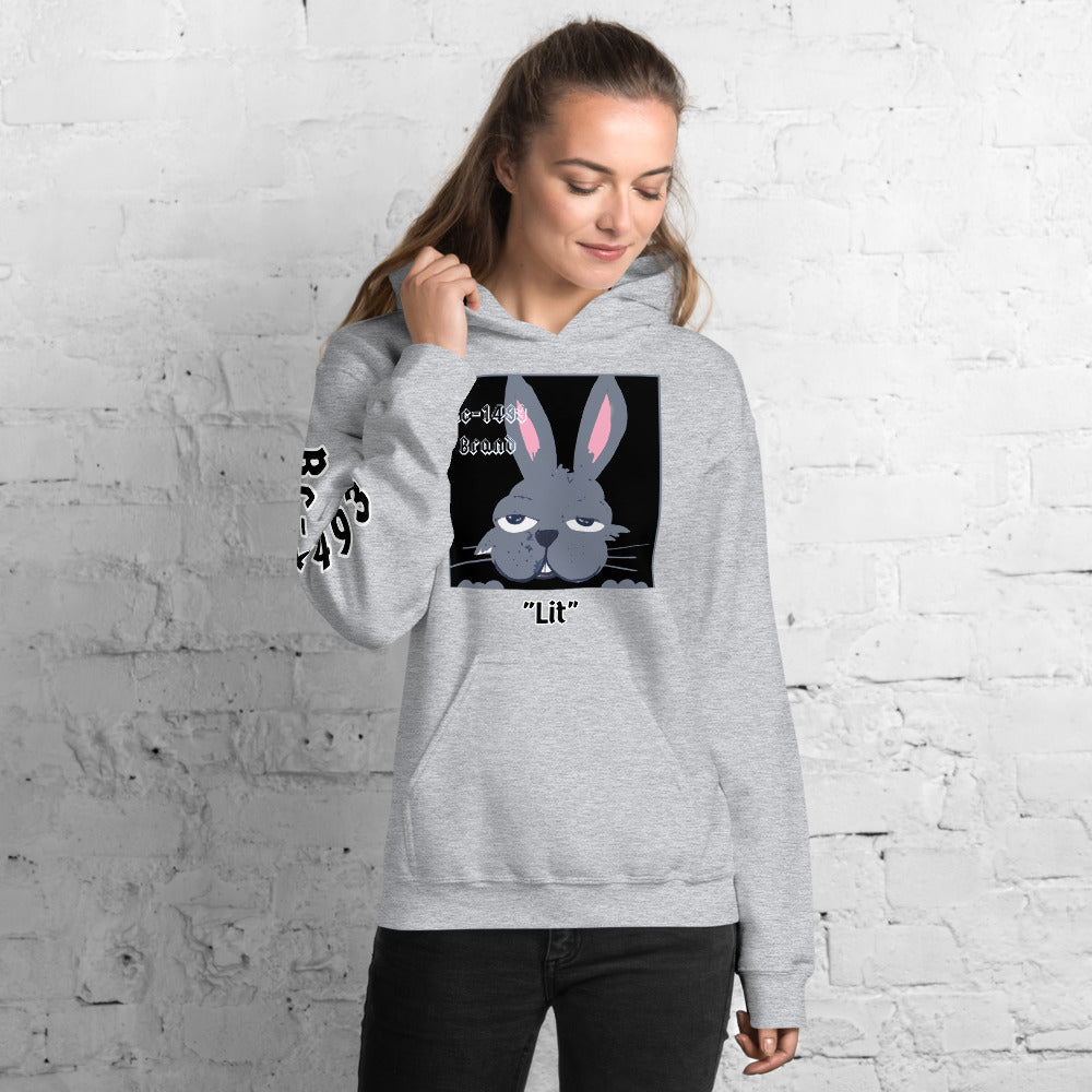 Rc-1493 Brand Lit Bunny Unisex Hoodie